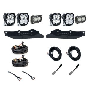 Ford Raptor Fog Light Pocket Kit - Baja Designs - Squadron Sport 2.0/S2 (Multi Patterns) - Clear - `17-`20
